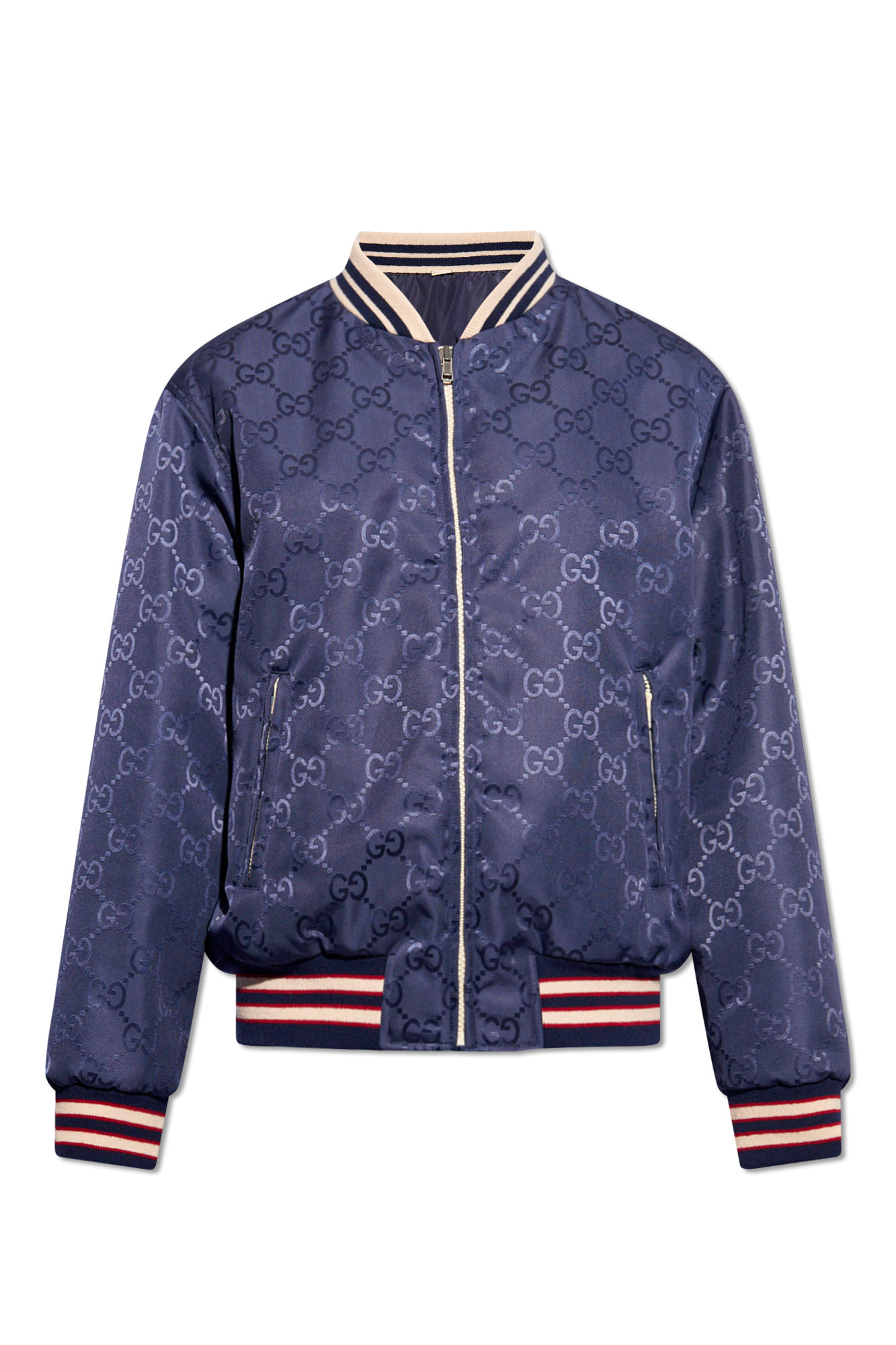 Gucci bomber jacket on sale blue